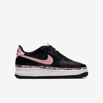 Nike Air Force 1 Vintage Floral - Sneakers - Sort/Hvide/Pink | DK-29759